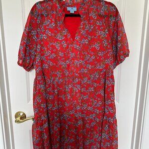 CeCe Tired Chiffon Babydoll Dress - Size L